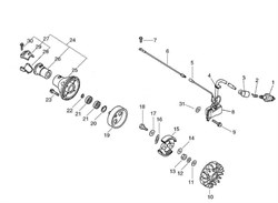 Барабан сцепления триммера Echo SRM-4605 (рис. 19) 17500543130 - фото 9904