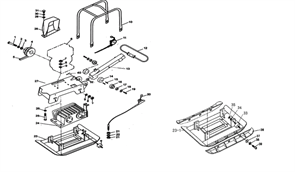 Рычаг газа комплект виброплиты Champion PC1645RH (рис.11) PC1645RH300011