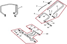 Болт М10х35 виброплиты Champion PC5431F (рис.9) PC5431F500013