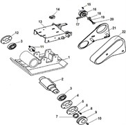 Шпонка 8х16 виброплиты Champion PC5431F (рис.10) PC5431F500034