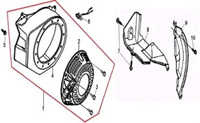 Выключатель зажигания двигателя Champion G160HK (рис.6) G160HK271660028-0001