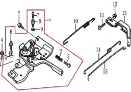 Зажим для троса двигателя Champion G160HK (рис.5) G160HK171710004-0001
