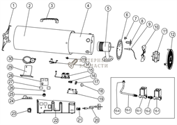 Горелка  газовой тепловой пушки RedVerg RD-GH15T-5 6645226_RD