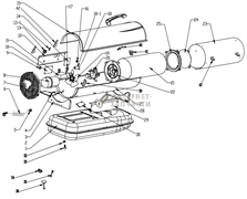 Крышка верхняя дизельной тепловой пушки RedVerg RD-DHD20N-1-39 6646430_RD