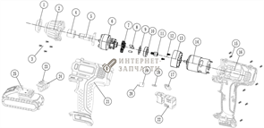 Выключатель в сборе шуруповёрта Redverg RD-IW18V-22-24 6651346_RD