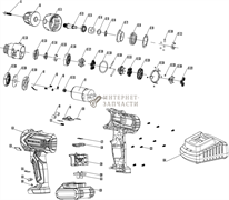 Коннектор шуруповёрта Redverg RD-SD14L/2Y-20-21 6651324_RD
