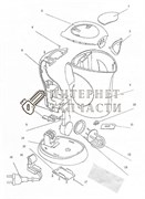 Нижний коннектор чайника Galaxy GL0105 390657