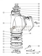 Нижняя крышка корпуса чайника  чайника Galaxy GL0201 390684