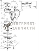 Нижний коннектор чайника Galaxy GL0206 390731