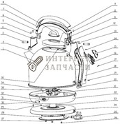 Крышка в сборе чайника Galaxy GL0306 390889
