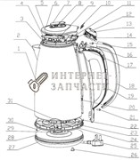 Контроллер чайника Galaxy GL0307 390895