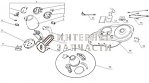 Корпус с нагревательным элементом чайника Galaxy GL0401 391054