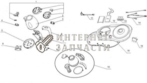 Корпус с нагревательным элементом в сборе чайника Galaxy GL0403 391066