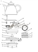 Корпус  чайника Galaxy GL0507 391126