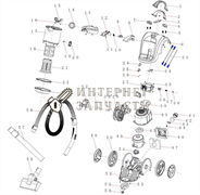 Металлическая удлинительная трубка  пылесоса Galaxy GL6250 391182