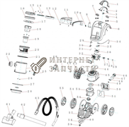 Уплотнительное кольцо для крышки фильтра пылесоса Galaxy GL6251 391204