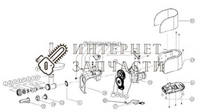 Фиксирующее кольцо  мясорубки Galaxy GL2404 391427