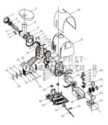 Корпус редуктора мясорубки Galaxy GL2406/2407 391434