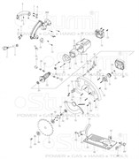 CS50186-25 щетка угольная 7x11x14 2 паза прямоуг-пружина /CARBON BRUSHER/ Sturm! CS50186-25