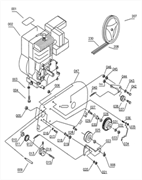 Ремень клиновой привода культиватора Elitech КБ 60Х (рис.208) 400108100