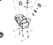 Крышка топливного бачка в сборе O35 с воздушным отверстием 0802.052400