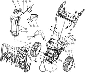 Пружина снегоуборщика REDVERG RD-SB53/950BS (рис.27) KC21-02C-17