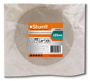 Круг шлифальный Sturm самосцепляющийся "под липучку", d-125мм, грубый P100, толщина 10 мм