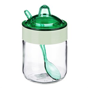 Банка для специй, стекло, 200мл, с ложкой 828-225