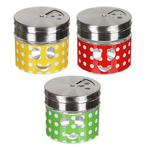 Банка для специй 70 мл, стекло, металл (3шт) 828-207