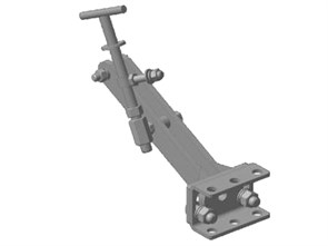 Сцепка в сборе поворотная (кронштейн наружный) 90 мм 1363