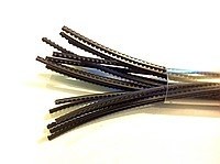 Корд триммерный CHAMPION  Nylsaw 3.5мм, туба 42см*17шт. (черный зубчатый) C5046