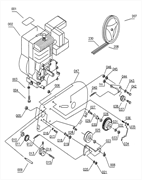 Ремень клиновой привода культиватора Elitech КБ 60Х (рис.230) 0400150000