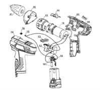 тук оболочкашуруповерта EINHELL TC-CD 14,4-2 2B (4513535) (рис.13) 451353001013