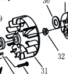 Маховик триммера Patriot T 555 Pro (PT 555) 66065