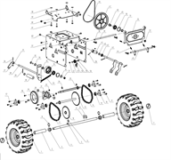 Ролик натяжной снегоуборщика Elitech СК7 (рис.55) 1500.120119