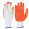 Перчатки садовые с резиновым полуобливом, полиэстер, 10 размер, 23,5см, 30гр