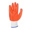 Перчатки садовые с резиновым полуобливом, полиэстер, 10 размер, 23,5см, 30гр