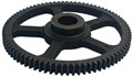 Шестерня (Z=80, Ø25*163мм, , проф-ое мет.) большая привода колес снегоуборщика Калибр СНУБ