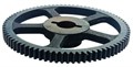 Шестерня (Z=80, Ø25*163мм, , проф-ое мет.) большая привода колес снегоуборщика Калибр СНУБ